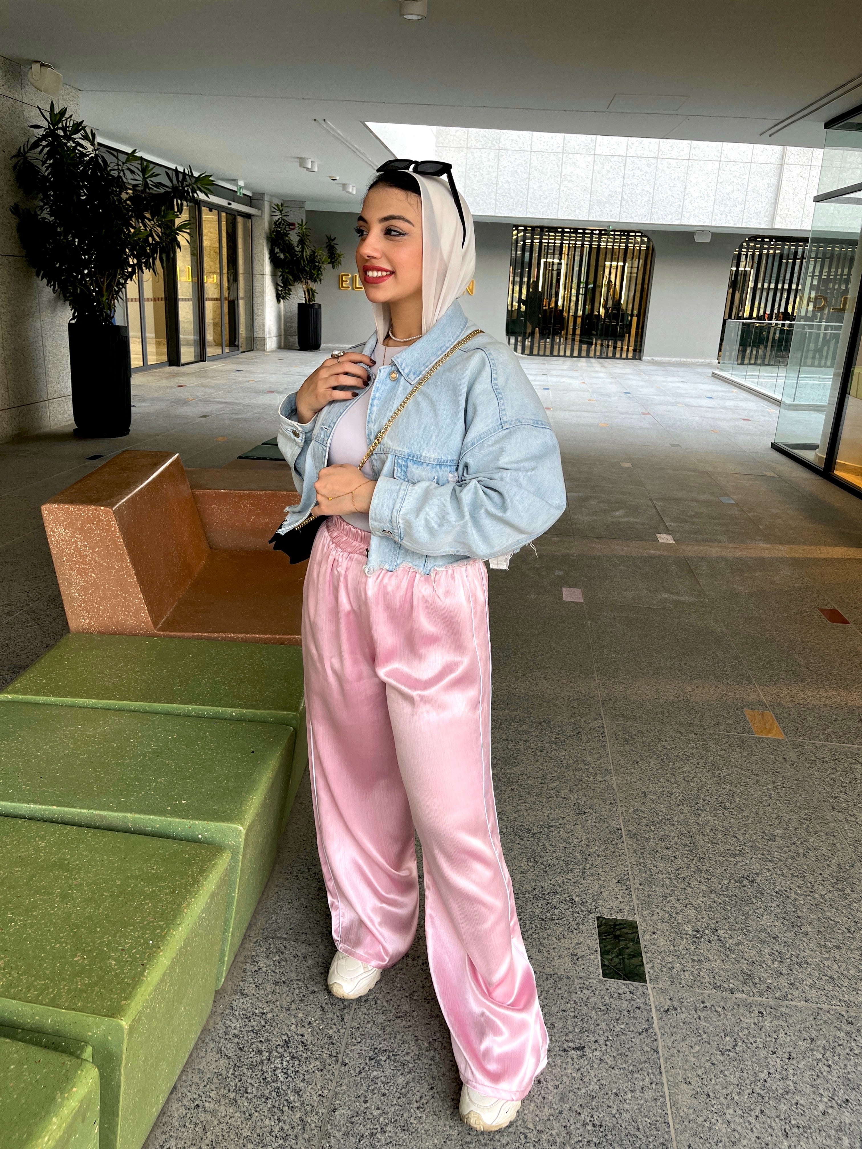 Satin pants