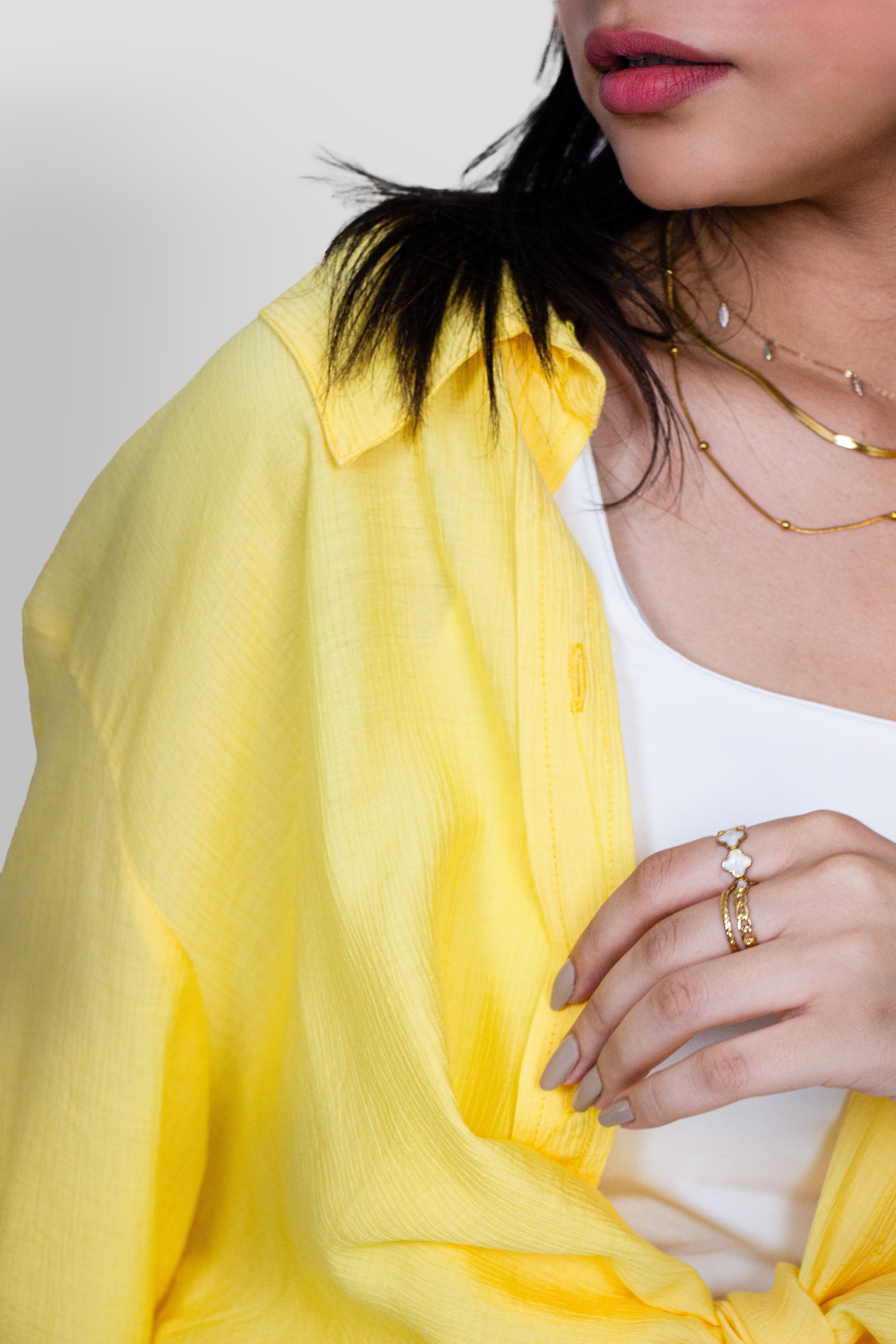 Yellow Linen Shirt